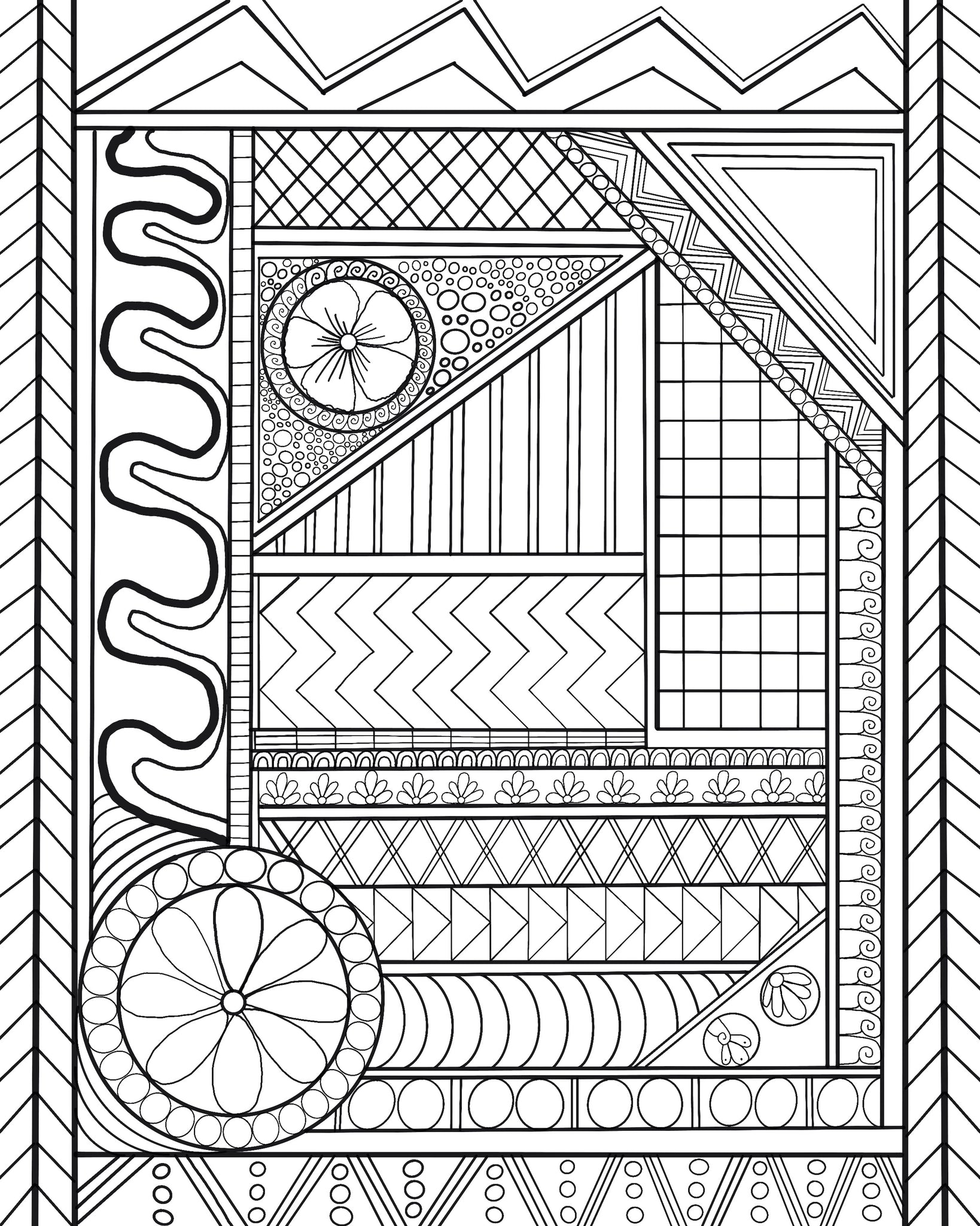 Single Coloring Page