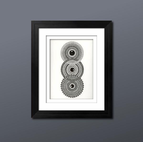 Example as framed. Not at scale or included with purchase