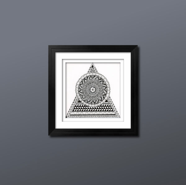Example as framed. Not at scale or included with purchase