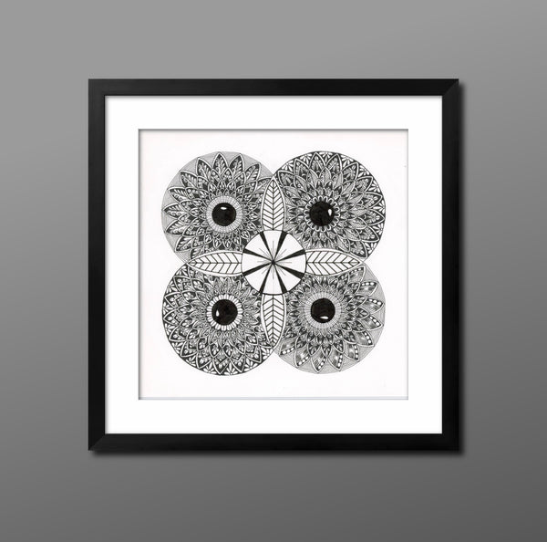 Example as framed. Not at scale or included with purchase